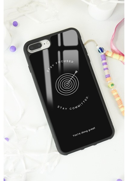 Apple iPhone 7 Plus - 8 Plus Stay Focused Tasarımlı Glossy Telefon Kılıfı fiyatları