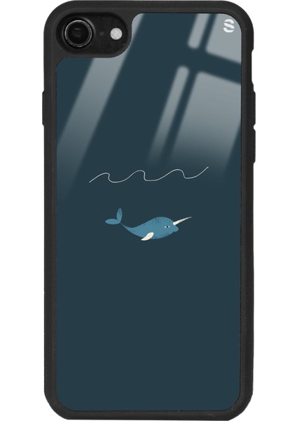 Apple iPhone 7 - 8 - Se Doodle Fish Tasarımlı Glossy Telefon Kılıfı