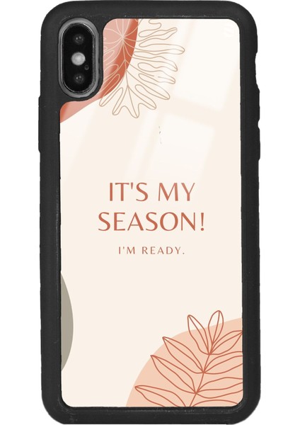 Apple iPhone x - Xs Uyumlu My Season Tasarımlı Glossy Telefon Kılıfı