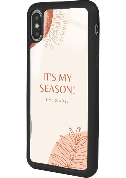 Apple iPhone x - Xs Uyumlu My Season Tasarımlı Glossy Telefon Kılıfı