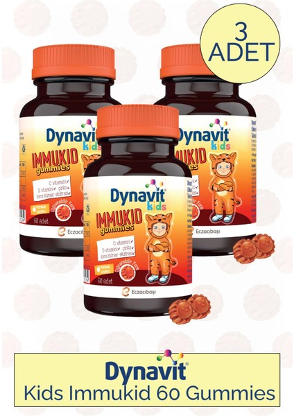 Kids Immukid 60 Gummies 3 Adet