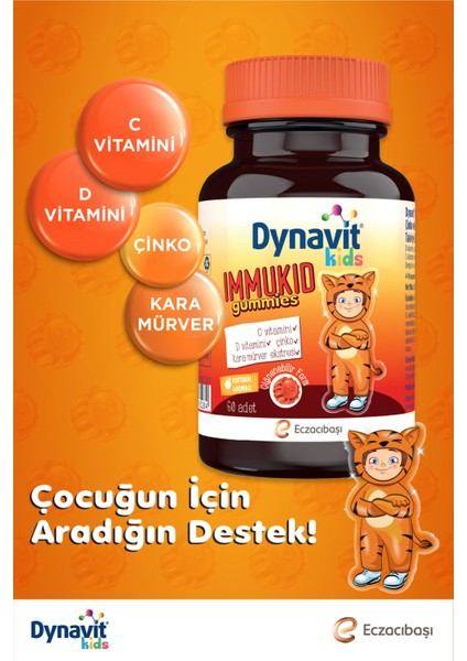 Kids Immukid 60 Gummies 3 Adet