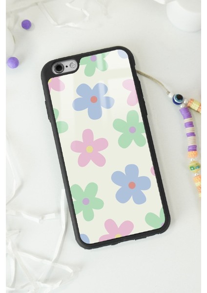Apple iPhone 6 Plus - 6s Plus Nude Çiçek Tasarımlı Glossy Telefon Kılıfı fiyatları