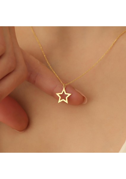 925 Ayar Gümüş Star Kolye fırsatları