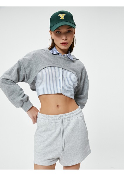 Kısa Şort Beli Bağlamalı Cepli Rahat Kalıp fiyatları