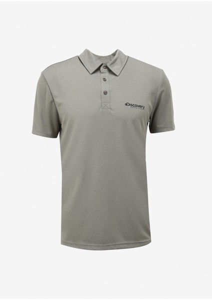 Discovery Expedition Gri Erkek Polo T-Shirt D4SM-TST3247