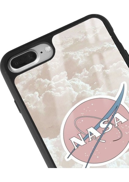 Apple iPhone 7 Plus - 8 Plus Cloud Nasa Tasarımlı Glossy Telefon Kılıfı