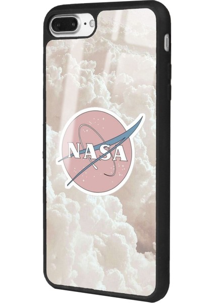 Apple iPhone 7 Plus - 8 Plus Cloud Nasa Tasarımlı Glossy Telefon Kılıfı