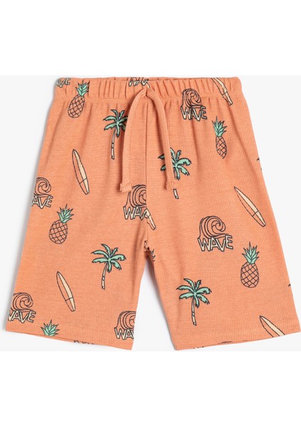 Basic Şort Beli Bağlamalı Cep Detaylı