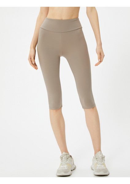 Spor Kapri Tayt Standart Bel Slim Fit modelleri