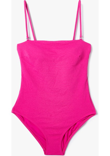 Straplez Mayo Çıkarılabilir Askılı Kaplı Dokulu