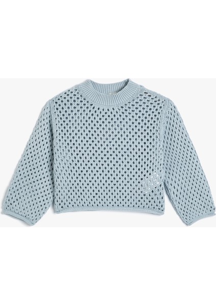 Ajurlu Kazak Triko Yuvarlak Yaka fiyatları