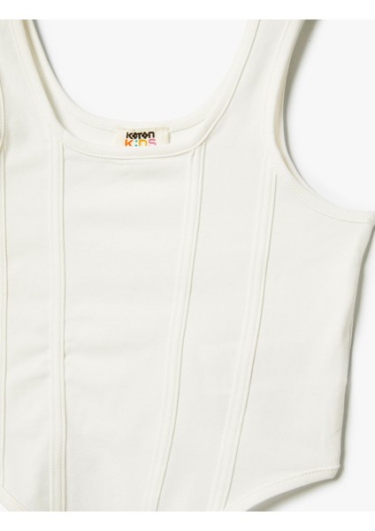 Crop Atlet Askılı Yuvarlak Yaka Ribanalı Pamuklu modelleri