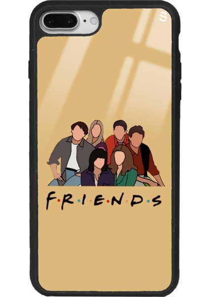 Apple iPhone 7 Plus - 8 Plus Friends Tasarımlı Glossy Telefon Kılıfı