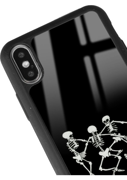 Apple iPhone x - Xs Dancer Skeleton Tasarımlı Glossy Telefon Kılıfı modelleri