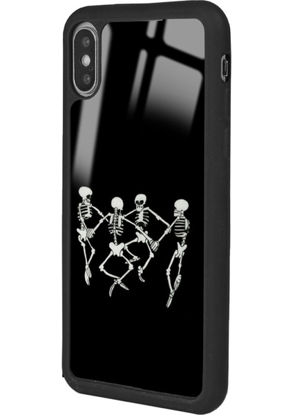 Apple iPhone x - Xs Dancer Skeleton Tasarımlı Glossy Telefon Kılıfı fırsatları