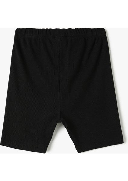 Basic Kısa Tayt Dokulu Beli Lastikli Pamuklu fiyatları