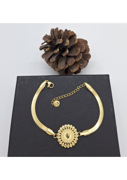 Çeyrek Model Çelik Bileklik