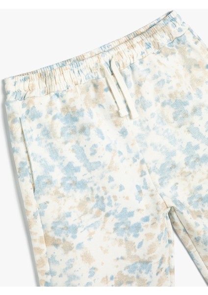 Şort Batik Desenli Beli Bağlamalı Cepli Pamuklu modelleri