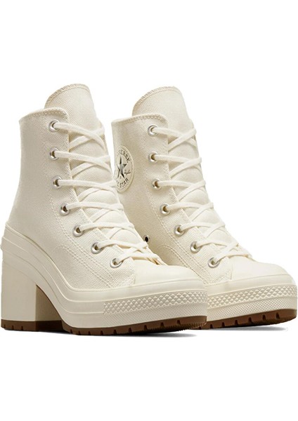 Chuck 70 De Luxe Heel Kadın Günlük Ayakkabı A05348C Krem