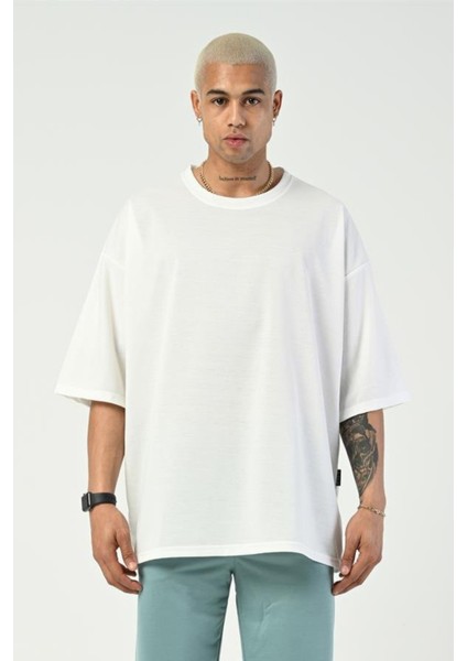Erkek Oversize Pamuklu T-Shirt