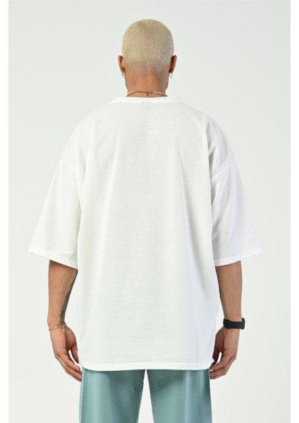 Erkek Oversize Pamuklu T-Shirt