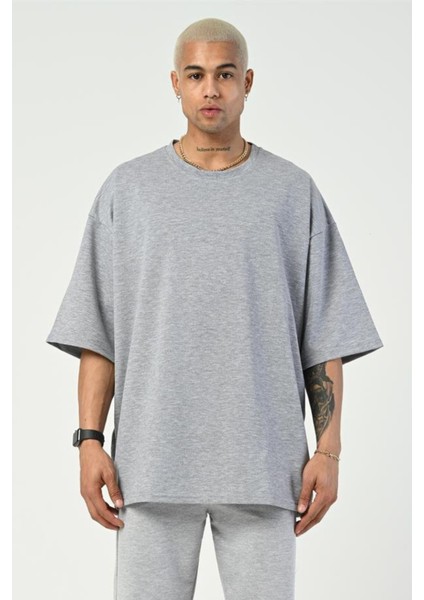 Erkek Oversize Pamuklu T-Shirt