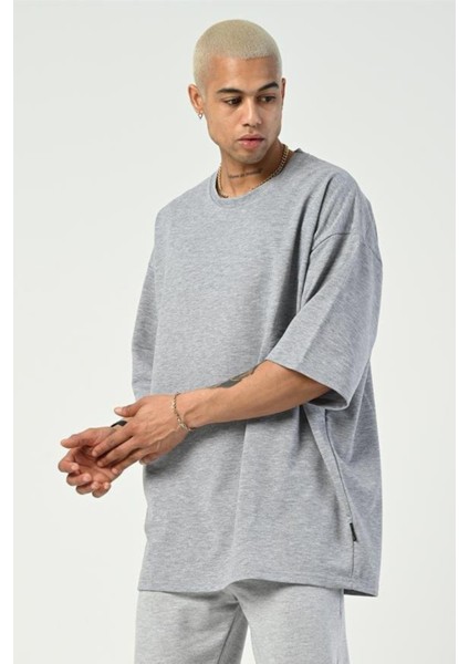 Erkek Oversize Pamuklu T-Shirt