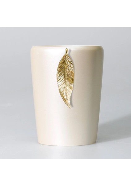 Leaf Diş Fırçalık Inci Altın
