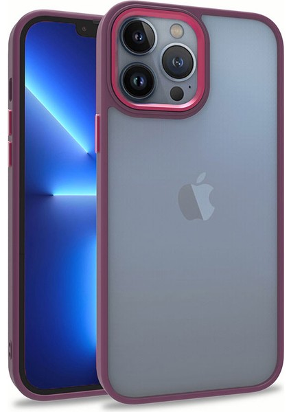 Apple iPhone 13 Pro Max - Uyumlu Flora Kapak-Kırmızı