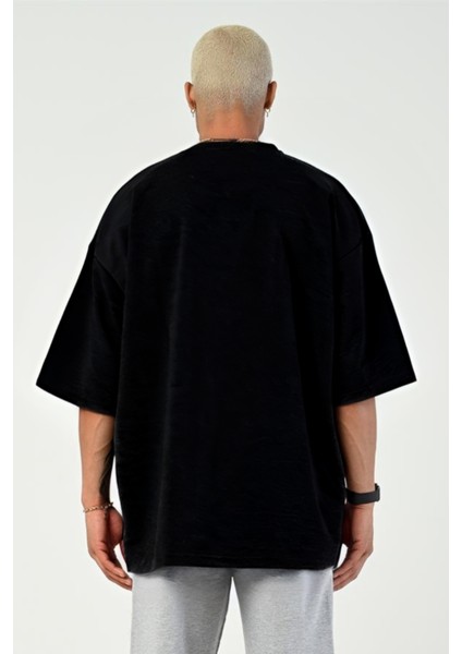 Erkek Oversize Pamuklu T-Shirt