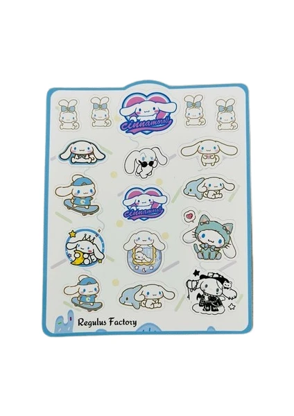 Cuppy Box Sanrio Cinnamoroll A6 Boy 17 Adet Sticker