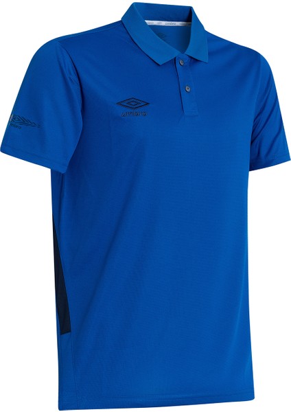 Erkek Saks Polo Yaka Spor T-Shirt - TF-0208 Umbro Camp Polo T-Shirt Sax - Erkek Saks Polo Yaka Antrenman T-Shirtü