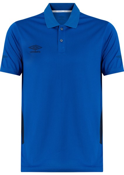 Erkek Saks Polo Yaka Spor T-Shirt - TF-0208 Umbro Camp Polo T-Shirt Sax - Erkek Saks Polo Yaka Antrenman T-Shirtü