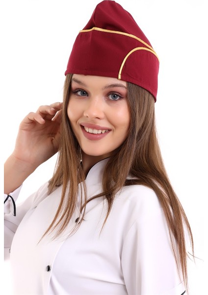Aşçı Kayık Kep - Bordo Sarı Biye