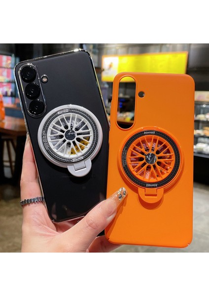 Samsung Galaxy S24 Dönen Gyro Kickstand Lens Koruyucusu Telefon Kılıfı (Yurt Dışından) indirimleri
