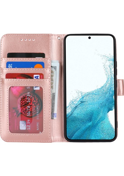 Samsung Galaxy S22 5g Pu Deri Cüzdan Şok Geçirmez Telefon Kılıfı (Yurt Dışından)