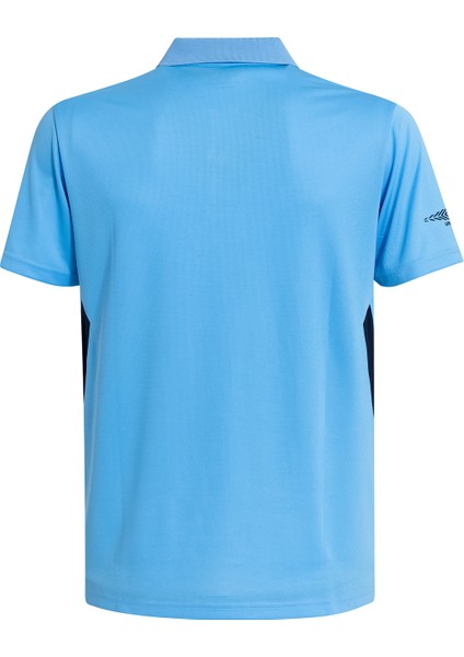 Erkek Mavi Polo Yaka Spor T-Shirt - TF-0208 Umbro Camp Polo T-Shirt Blue - Erkek Siyah Polo Yaka Antrenman T-Shirtü modelleri