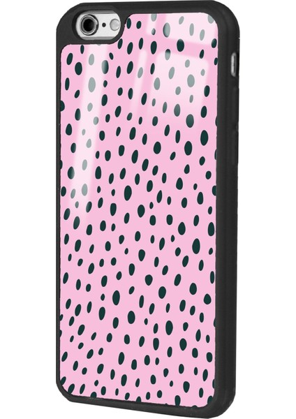 Apple iPhone 6 Plus - 6s Plus Pembe Benek Tasarımlı Glossy Telefon Kılıfı fırsatları