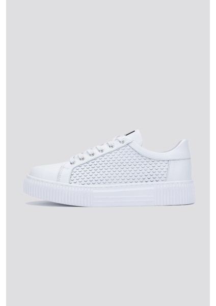 Agatheerkek Beyaz Deri Sneakers & Spor Ayakkabı 352 20440 Erk Ayk Y24