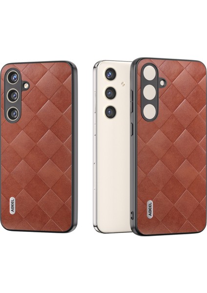 Samsung Galaxy S24+ Izgara Doku Pu Deri+Tpu+Pc Telefon Kılıfı (Yurt Dışından)