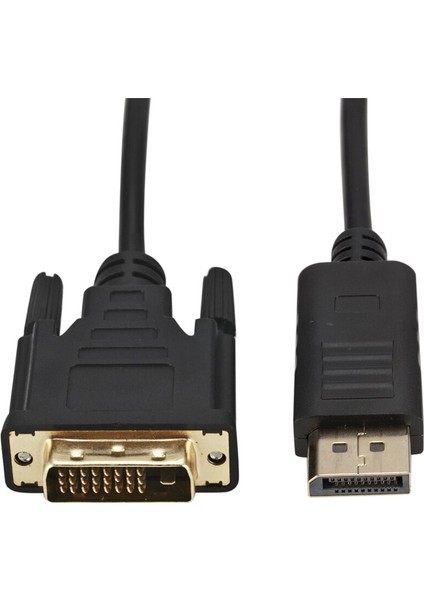 Displayport - DVI Adaptörü Ekran Bağlantı Noktası - DVI Dönüştürücü Erkek - Erkek Kablosu 6 Feet Siyah Kablo Için Lenovo Dell Hp ve Diğer Marka (Yurt Dışından)