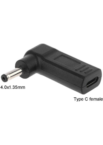 Dc Güç Adaptörü USB Tip C Dişi 4.0X1.35MM Erkek Fiş Jack Konnektör Dönüştürücü Asus Zenbook UX21A UX31A UX32A (Yurt Dışından)