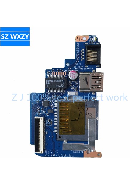 Orijinal Hp 15-Ck Dizüstü Bilgisayar Hoparlörü Sd Kart Okuyucu Ses Kartı HDD Konektörü Flex Kablo DAG77ATB6C0 DAG77AAB6C0 DD0G77HD011 (Yurt Dışından)