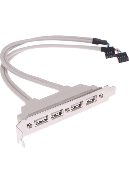 Sıcak Satış Adaptörü Yeni 4 Port USB 2.0 Ila 9 Pin Anakart Başlık Braketi Uzatma Kablosu Bilgisayar Arka Panel Braketi 9pin (Yurt Dışından)