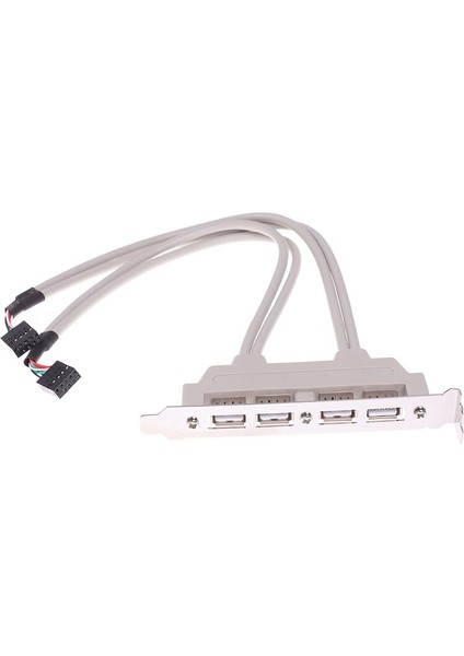 Sıcak Satış Adaptörü Yeni 4 Port USB 2.0 Ila 9 Pin Anakart Başlık Braketi Uzatma Kablosu Bilgisayar Arka Panel Braketi 9pin (Yurt Dışından) fiyatları