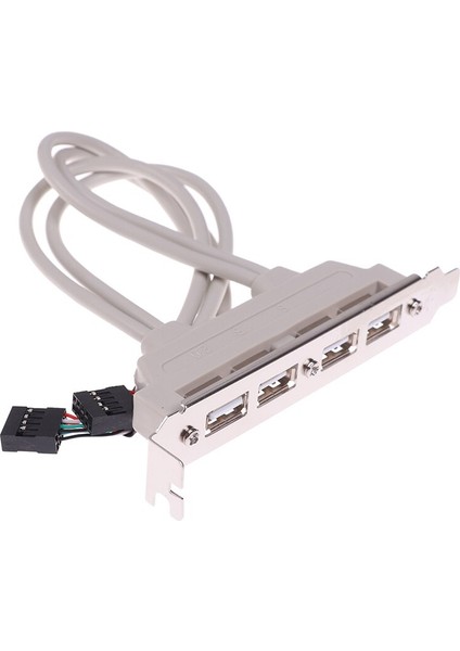 Sıcak Satış Adaptörü Yeni 4 Port USB 2.0 Ila 9 Pin Anakart Başlık Braketi Uzatma Kablosu Bilgisayar Arka Panel Braketi 9pin (Yurt Dışından) modelleri