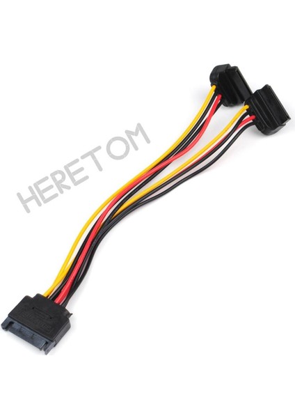 90 Derece Sata Güç 15PIN Y Splitter Kablo Adaptörü Erkek - Dişi HDD Sabit Disk Için 20 cm (Yurt Dışından) fırsatları