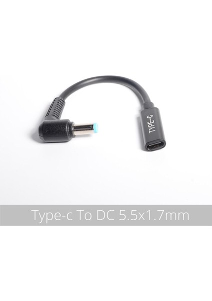 Dc Güç Adaptörü Konnektörü 5.5*1.7mm Erkek Tak USB Tip C Dişi Dönüştürücü Kablosu Acer Dizüstü Dizüstü Bilgisayar Şarj Cihazı (Yurt Dışından)