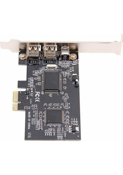 Pcı Express Pcı-E Firewire 1394A IEEE1394 Harici Denetleyici Kartı 3 Bağlantı Noktası Windows Xp/vista/7 32/64 Bit Firewire Kablosu ile (Yurt Dışından)